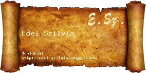 Edel Szilvia névjegykártya